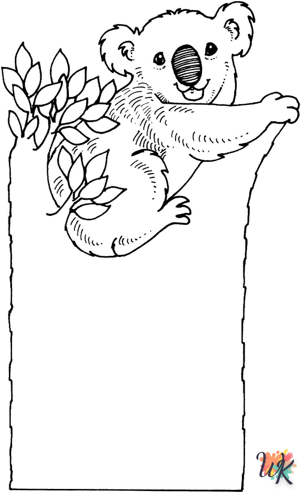 coloriage Koala  pour enfant à imprimer