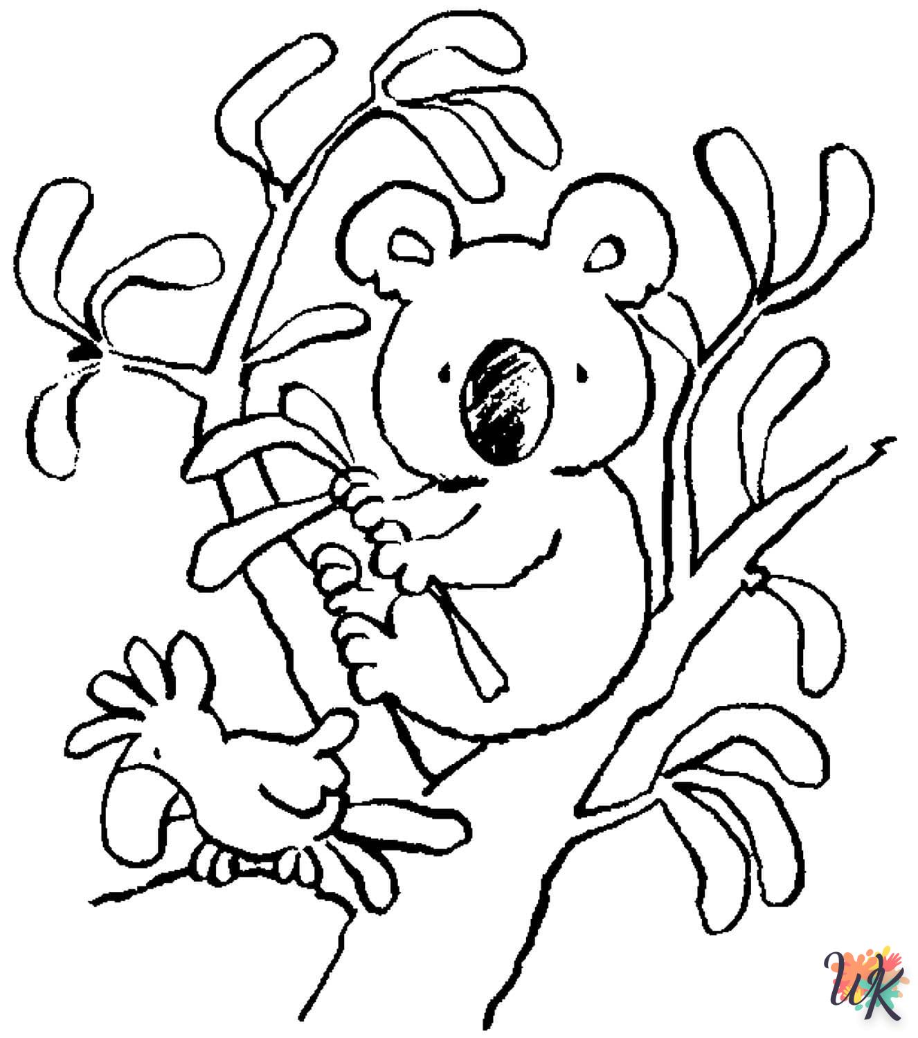 coloriage Koala  bebe à imprimer gratuit 1