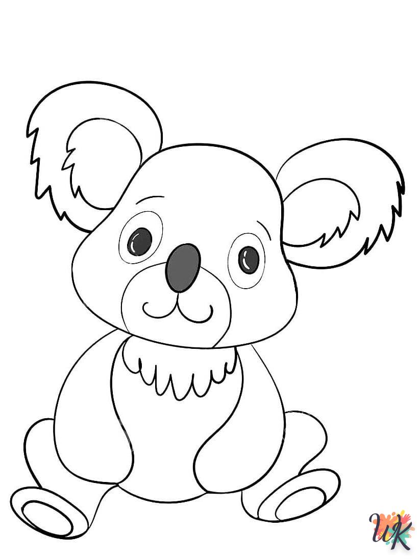 coloriage Koala  à imprimer gratuitement pdf