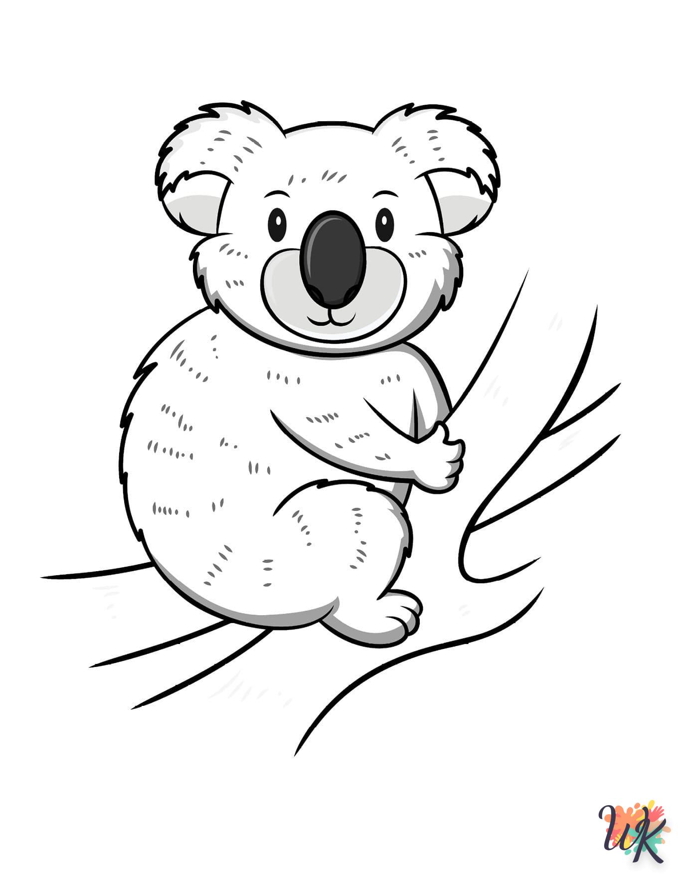 coloriage Koala  et dessin a imprimer