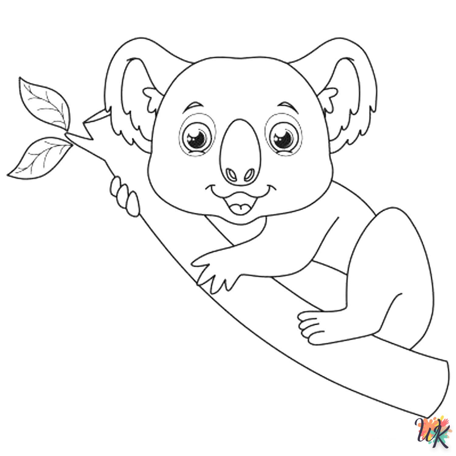 coloriage Koala  pour enfant de 10 ans 1