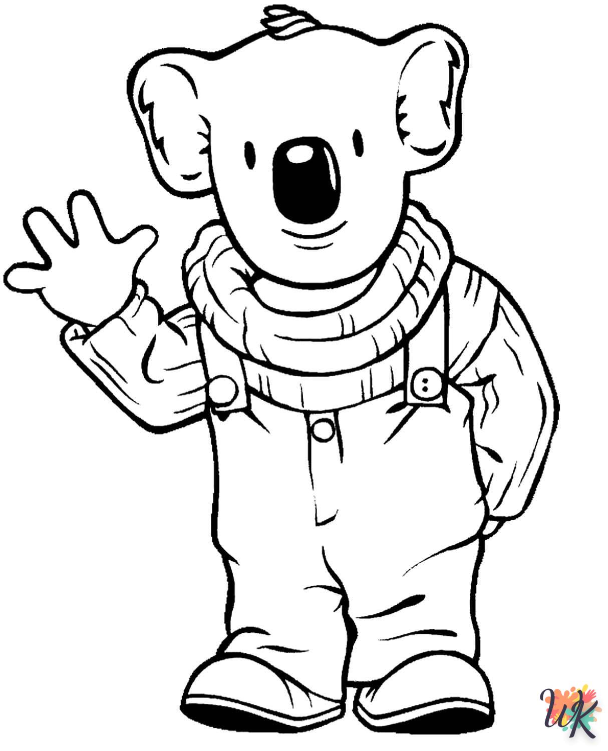 coloriage Koala  a colorier en ligne