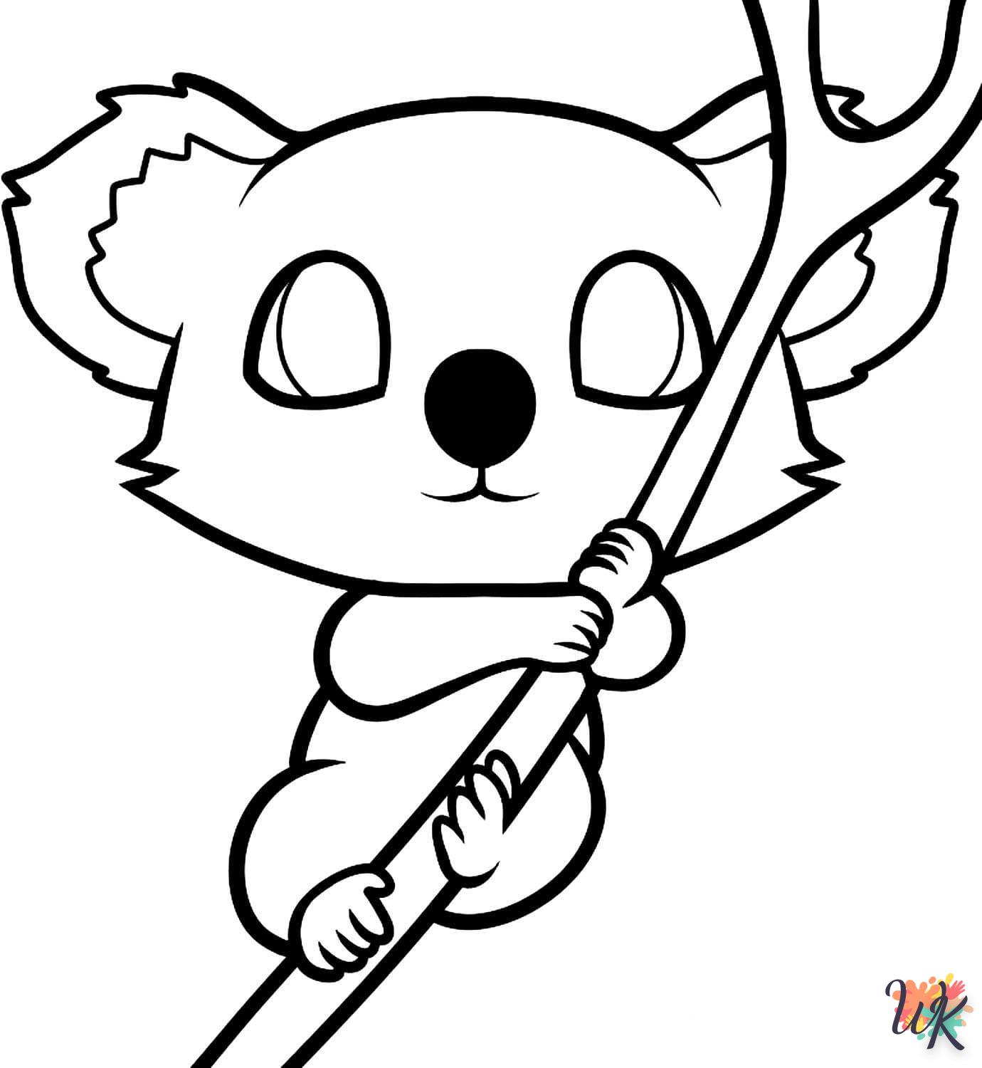 coloriage Koala  enfant 7 ans a imprimer 1