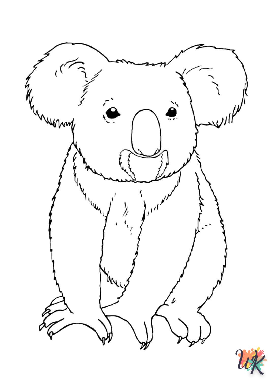 imprimer coloriage Koala  pour enfant