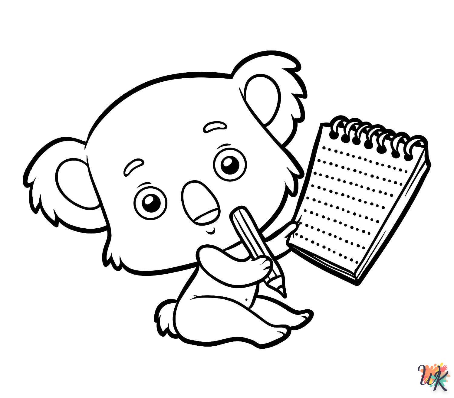 coloriage Koala  à colorier en ligne gratuit