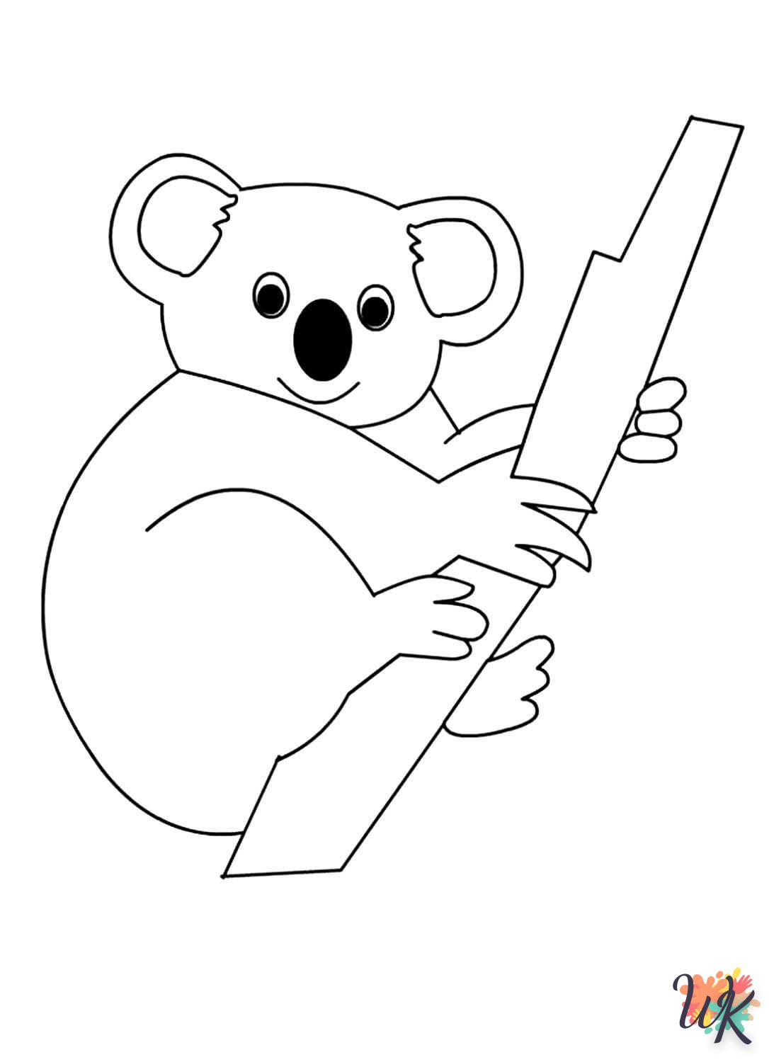 coloriage Koala  animaux enfant a imprimer