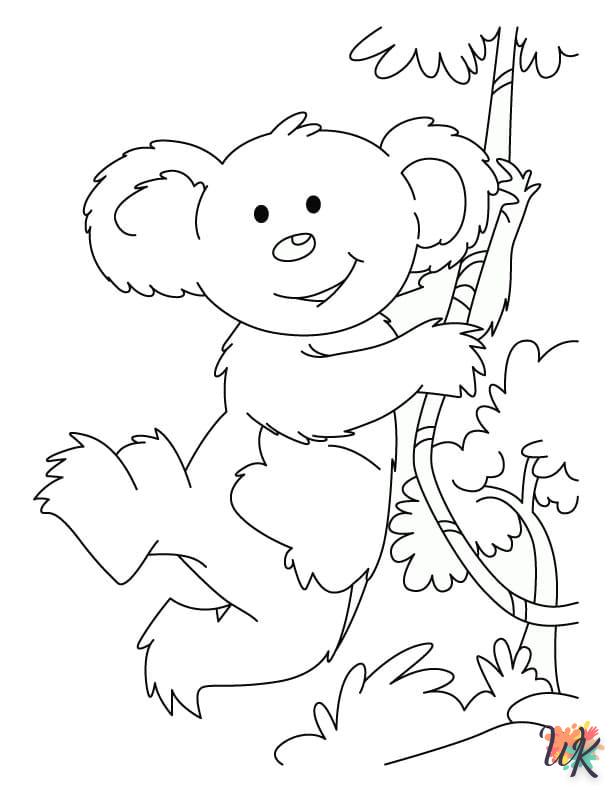 coloriage Koala  gratuit