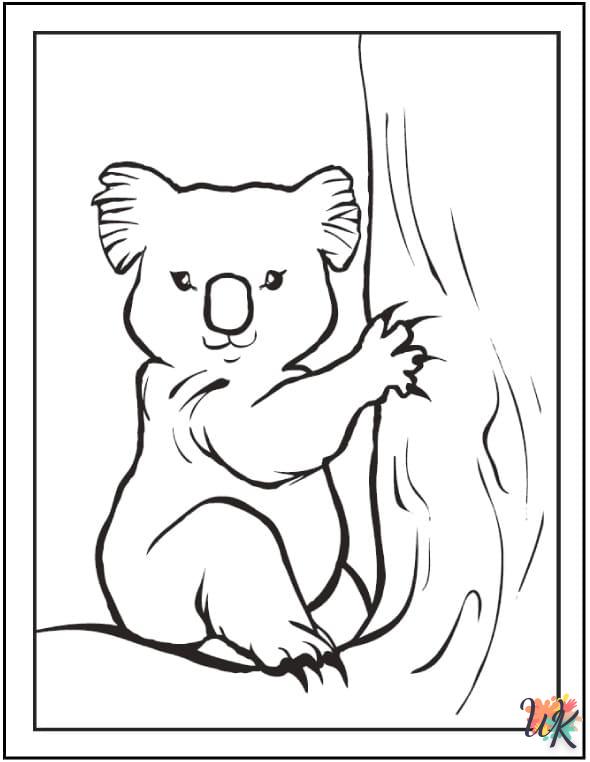 coloriage Koala  pour enfants