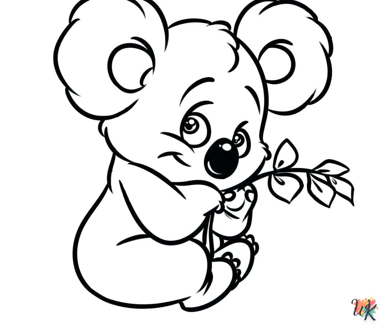 a imprimer coloriage Koala  gratuit