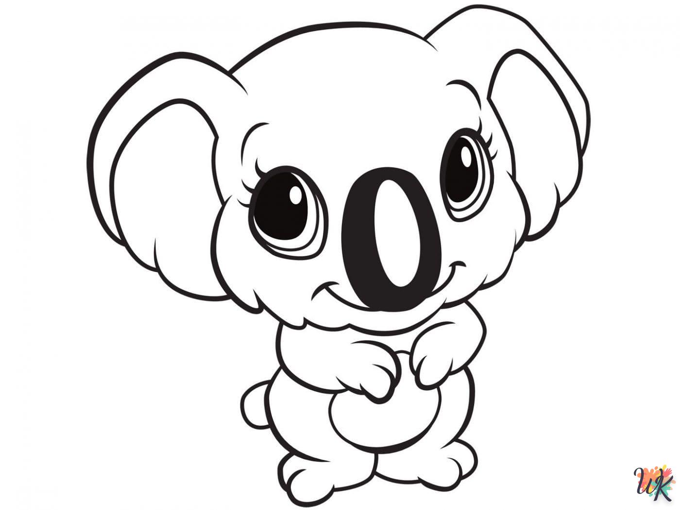 coloriage Koala  en ligne adulte gratuit