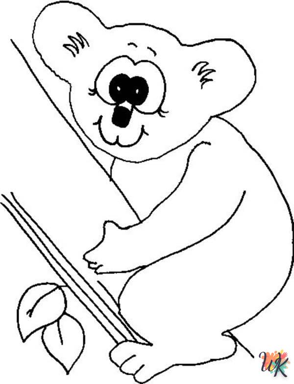 coloriage Koala  a telecharger