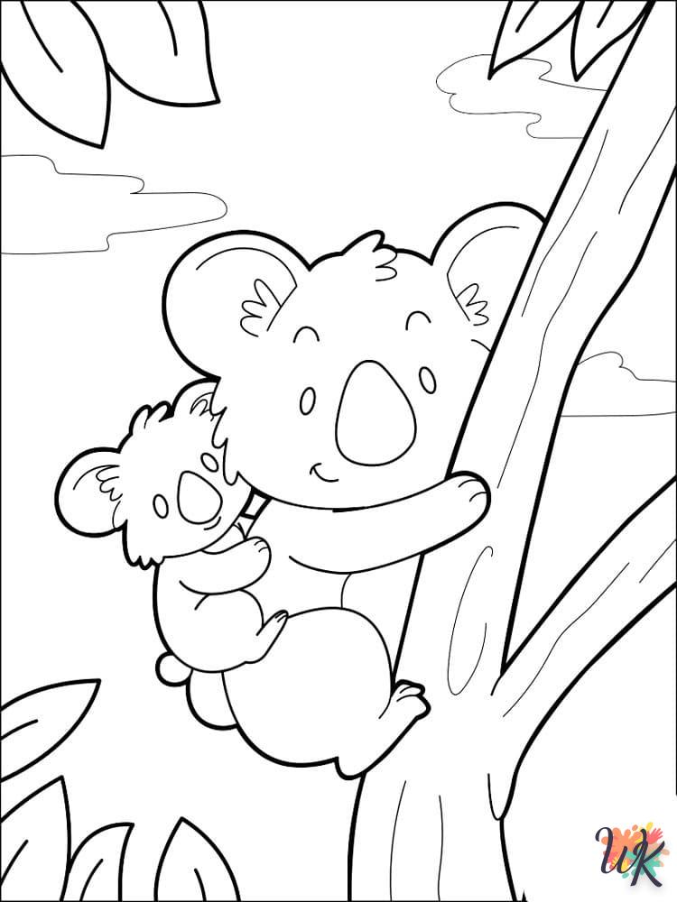 coloriage Koala  pour enfants à imprimer