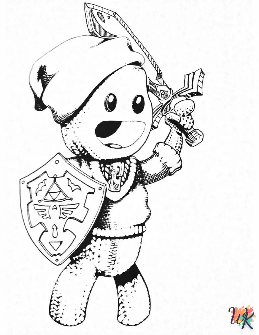 image pour coloriage jeux vidéo  enfant