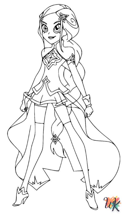 LoliRock coloring page to print for 3 year olds