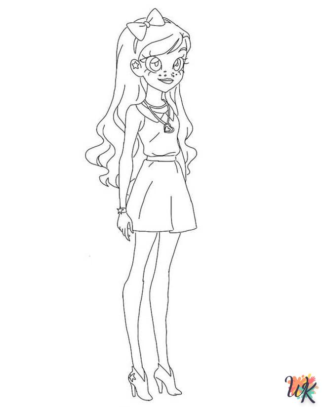 Magical LoliRock coloring to do online