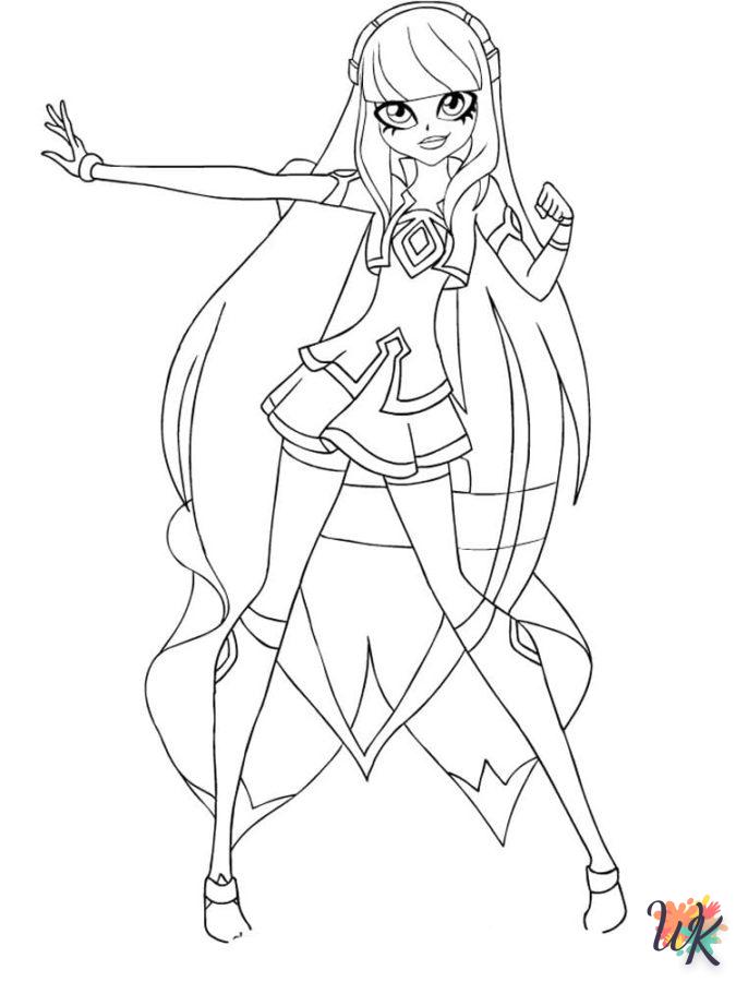 LoliRock coloring page for child 4 years old to print