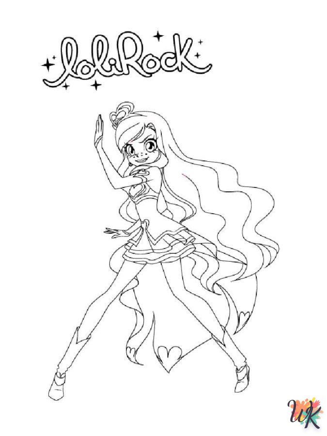 coloriage LoliRock  7 ans en ligne gratuit à imprimer