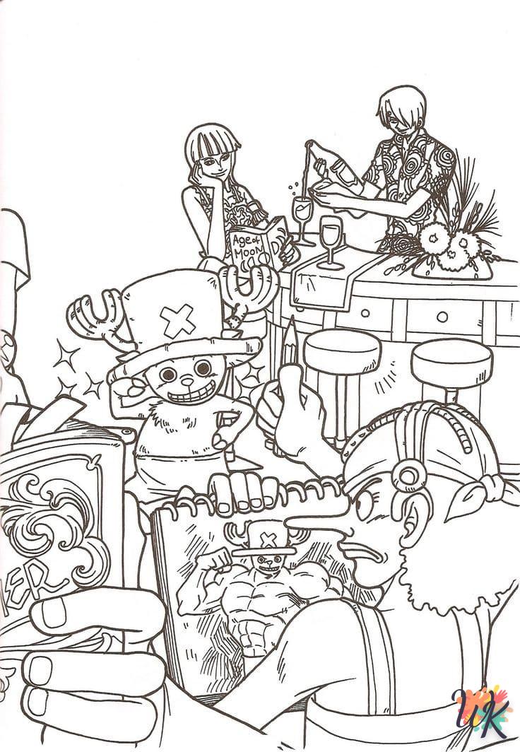coloriage One Piece  à imprimer pour enfant de 7 ans