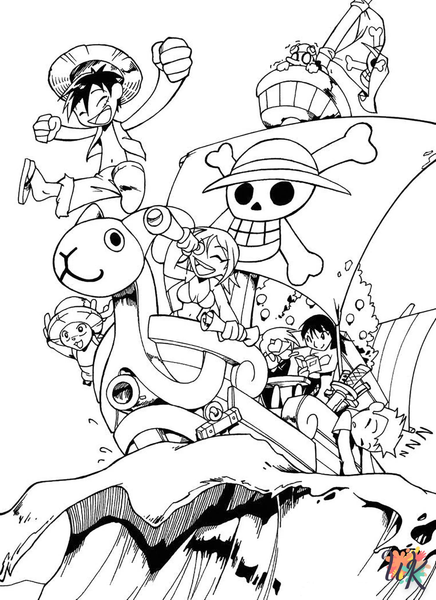 coloriage One Piece  pour enfants à imprimer 1