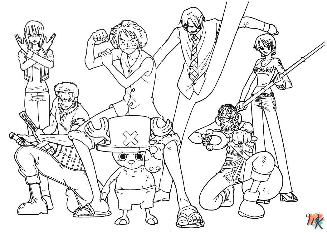 image de coloriage One Piece  pour enfant