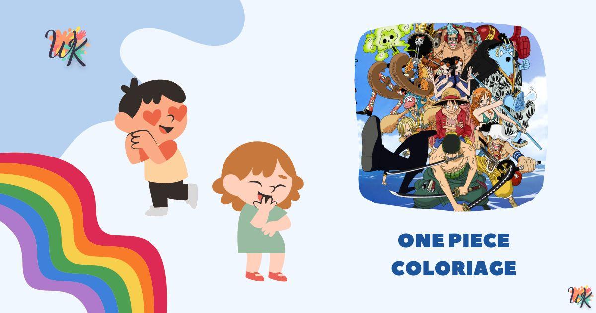 Coloriage One Piece se transforme en petits garçons pirates