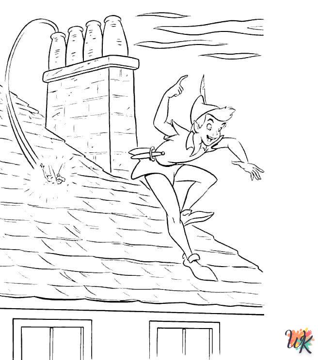 coloriage Peter Pan  pour enfants a imprimer 1