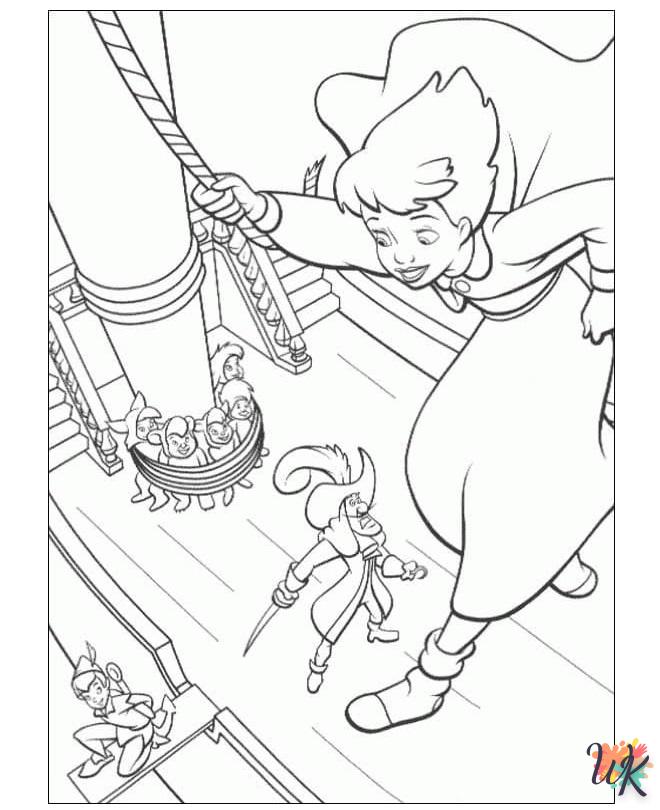 coloriage Peter Pan  a imprimer enfant 5 ans