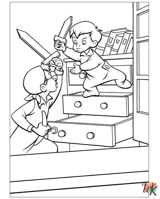 coloriage Peter Pan  en ligne avengers gratuit 1