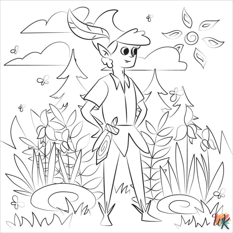 coloriage Peter Pan  a imprimer enfant 6 ans