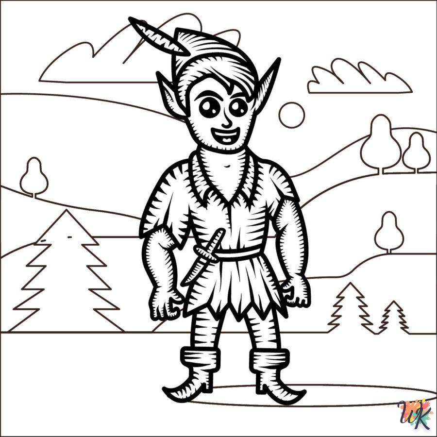 coloriage Peter Pan  pour lutter contre le stress