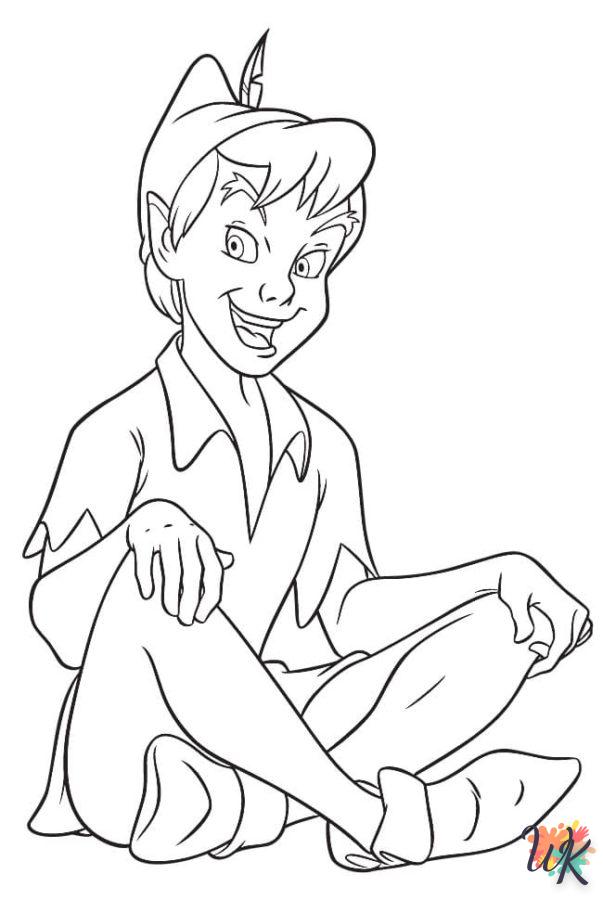 coloriage Peter Pan  et decoupage a imprimer gratuit