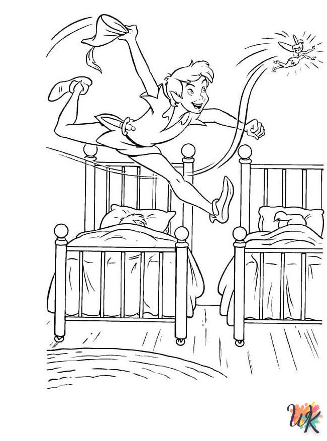 coloriage Peter Pan  à imprimer pour enfant de 2 ans