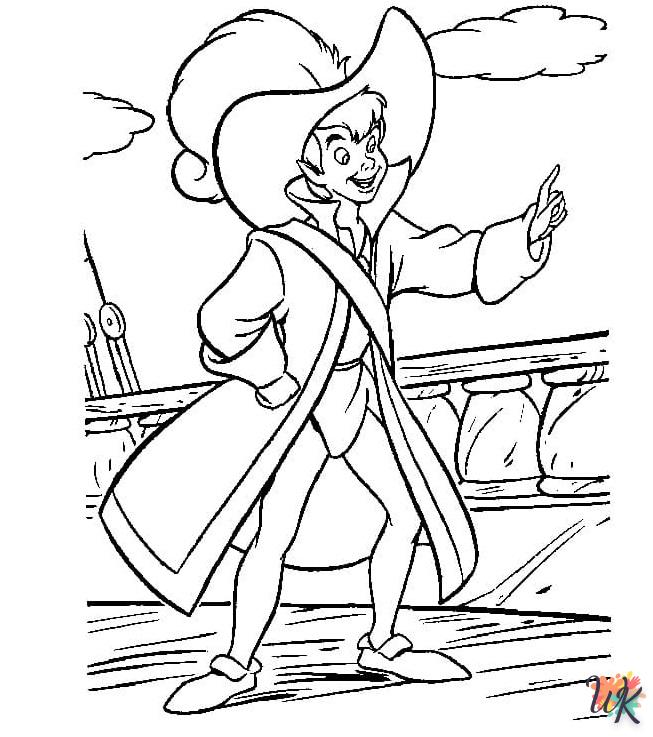 coloriage Peter Pan  a imprimer pour enfant de 4 ans