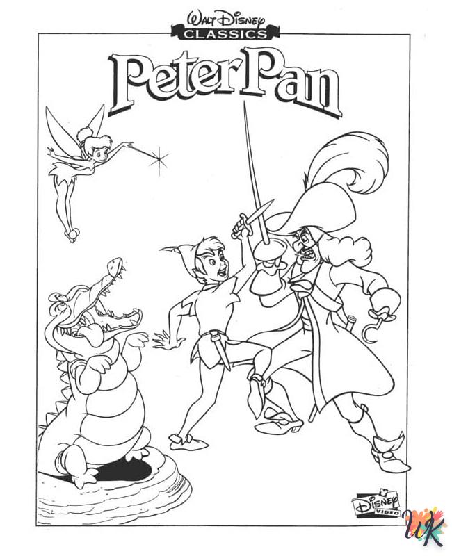 coloriage Peter Pan  à imprimer pour enfant de 7 ans 1