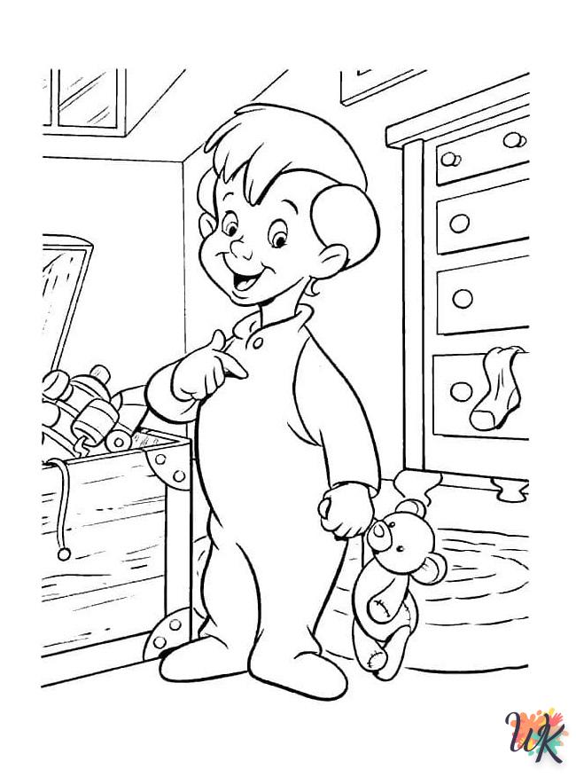 coloriage Peter Pan  animaux enfant a imprimer