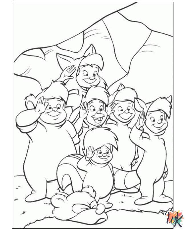 coloriage Peter Pan  enfant 4 ans a imprimer