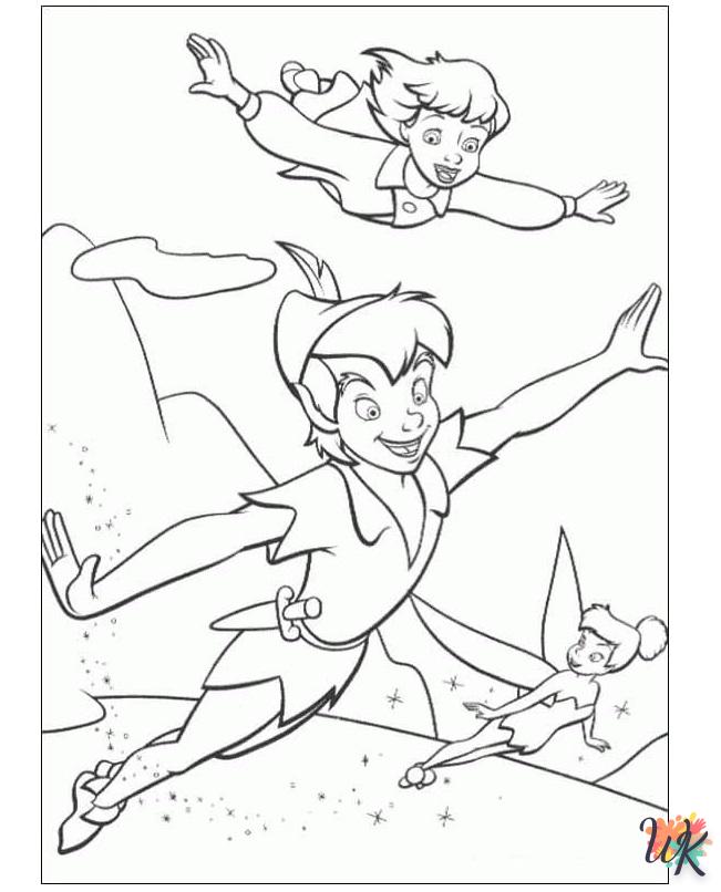 coloriage Peter Pan  enfant 2 ans a imprimer 1