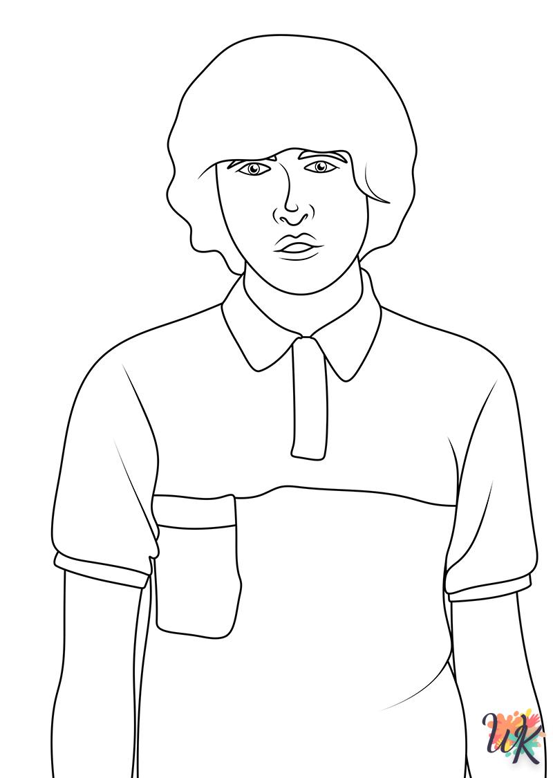 coloriage Stranger Things  et découpage à imprimer