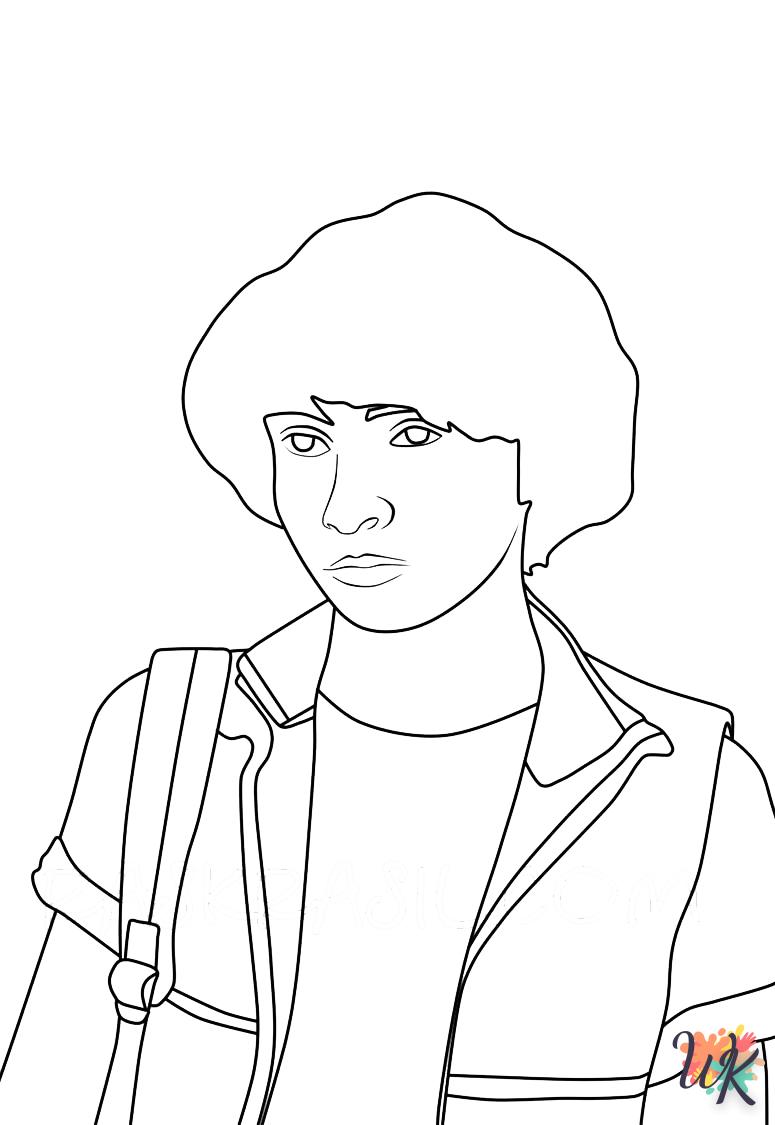 coloriage Stranger Things  à colorier en ligne 1