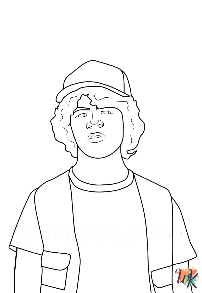 coloriage Stranger Things  7 ans en ligne gratuit à imprimer