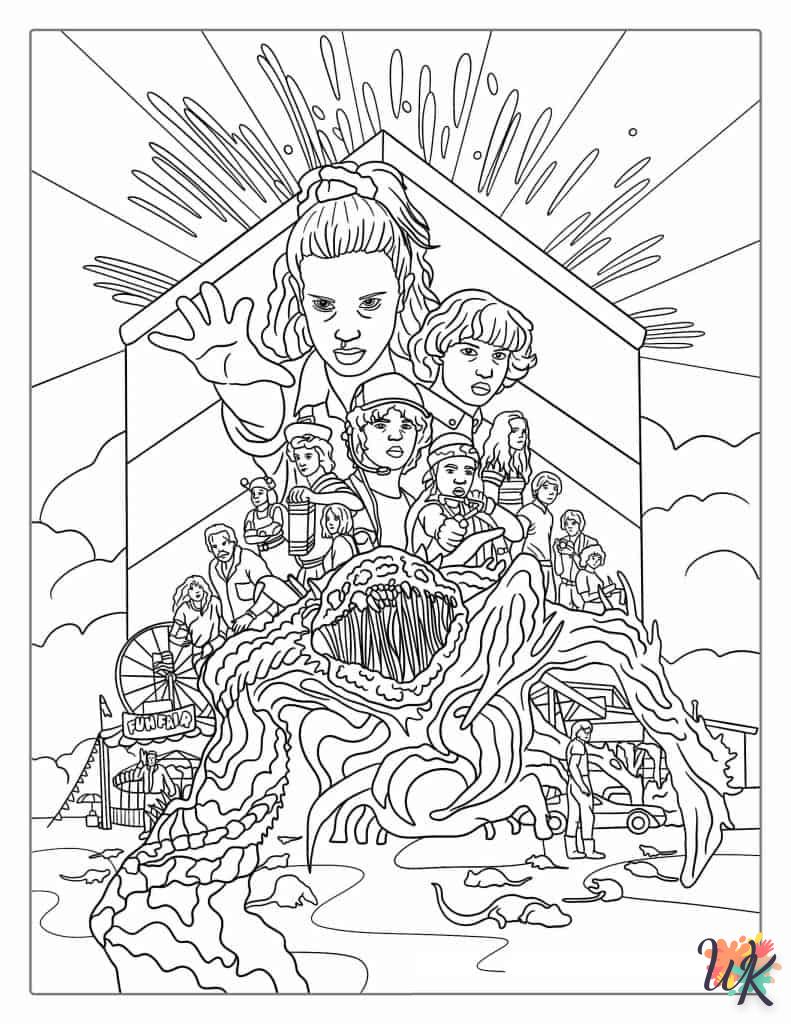 imprimer coloriage Stranger Things 1