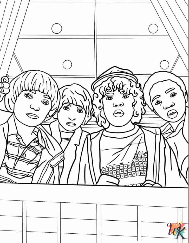 coloriage Stranger Things  à imprimer gratuitement 1