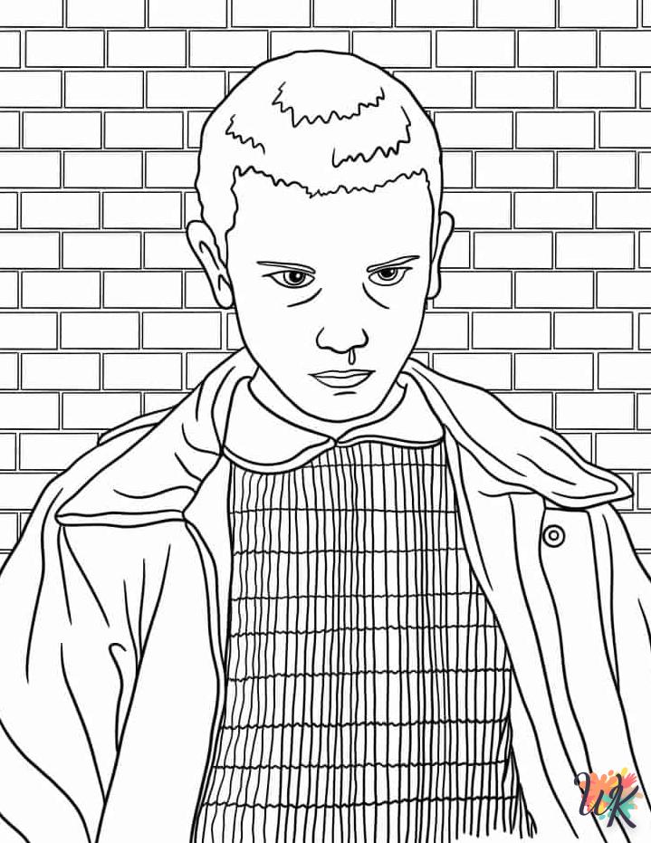 coloriage Stranger Things  gratuit pour enfants