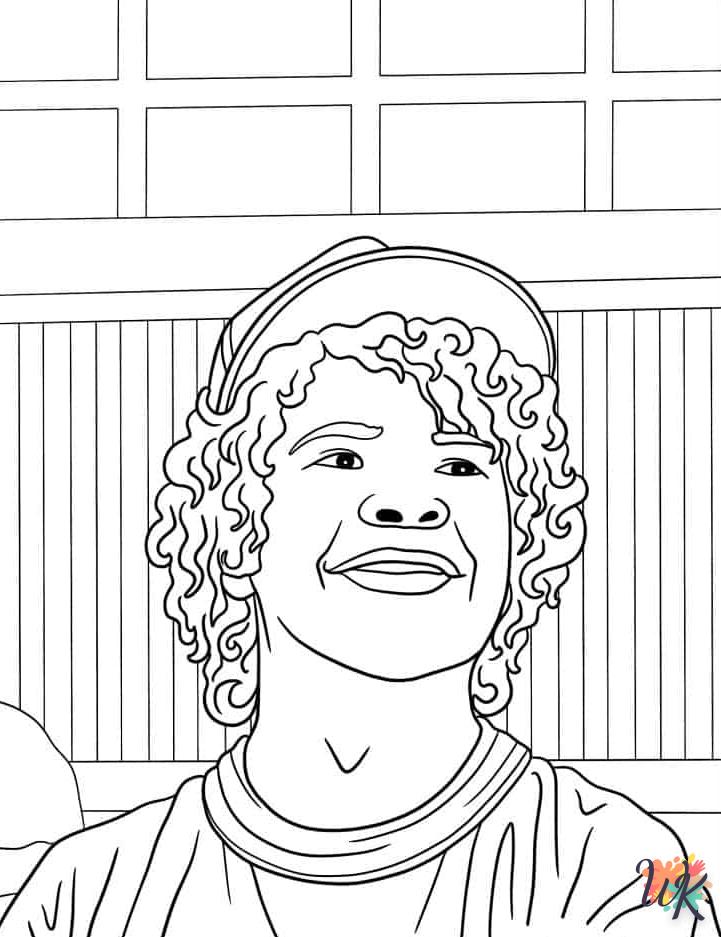 coloriage Stranger Things  enfant à imprimer pdf