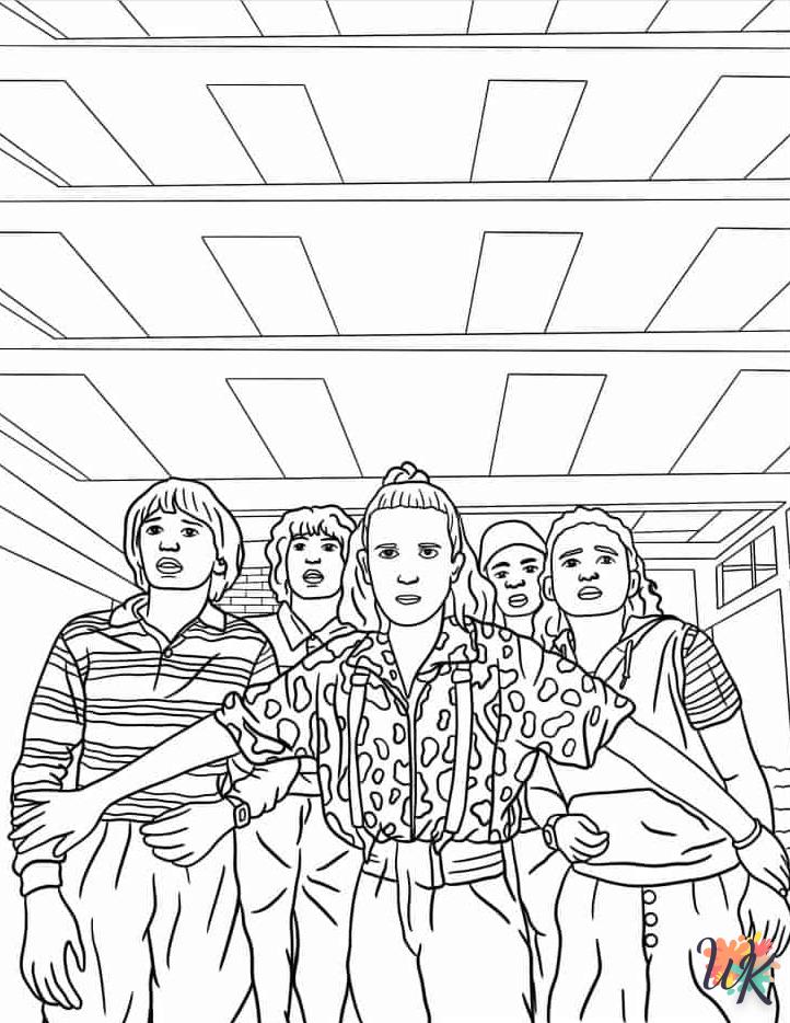 coloriage Stranger Things  pour enfants 1