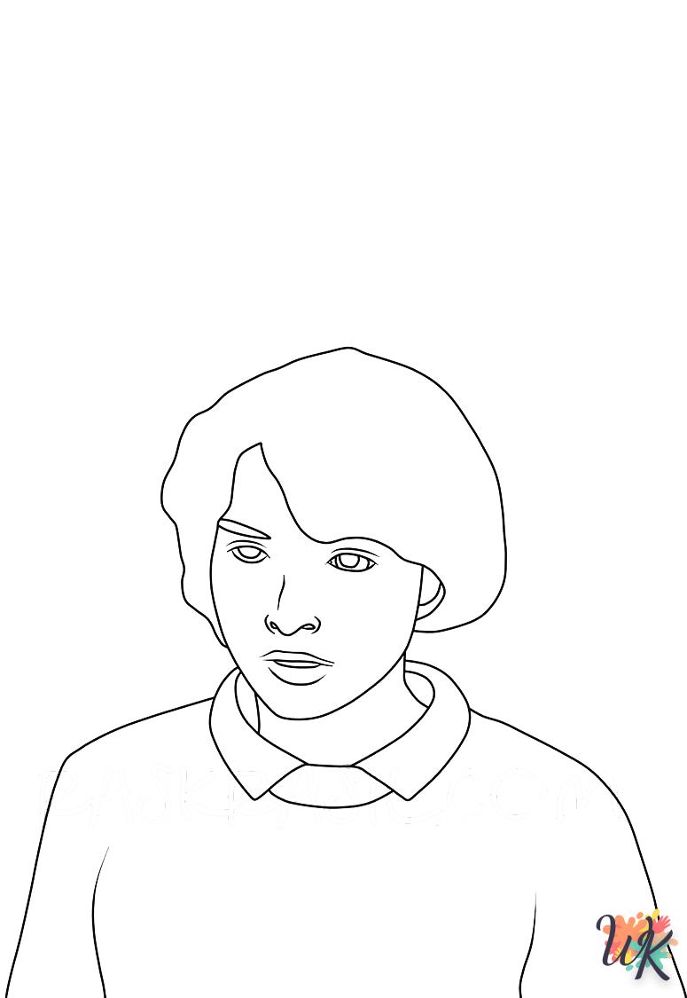 coloriage Stranger Things  en ligne a colorier