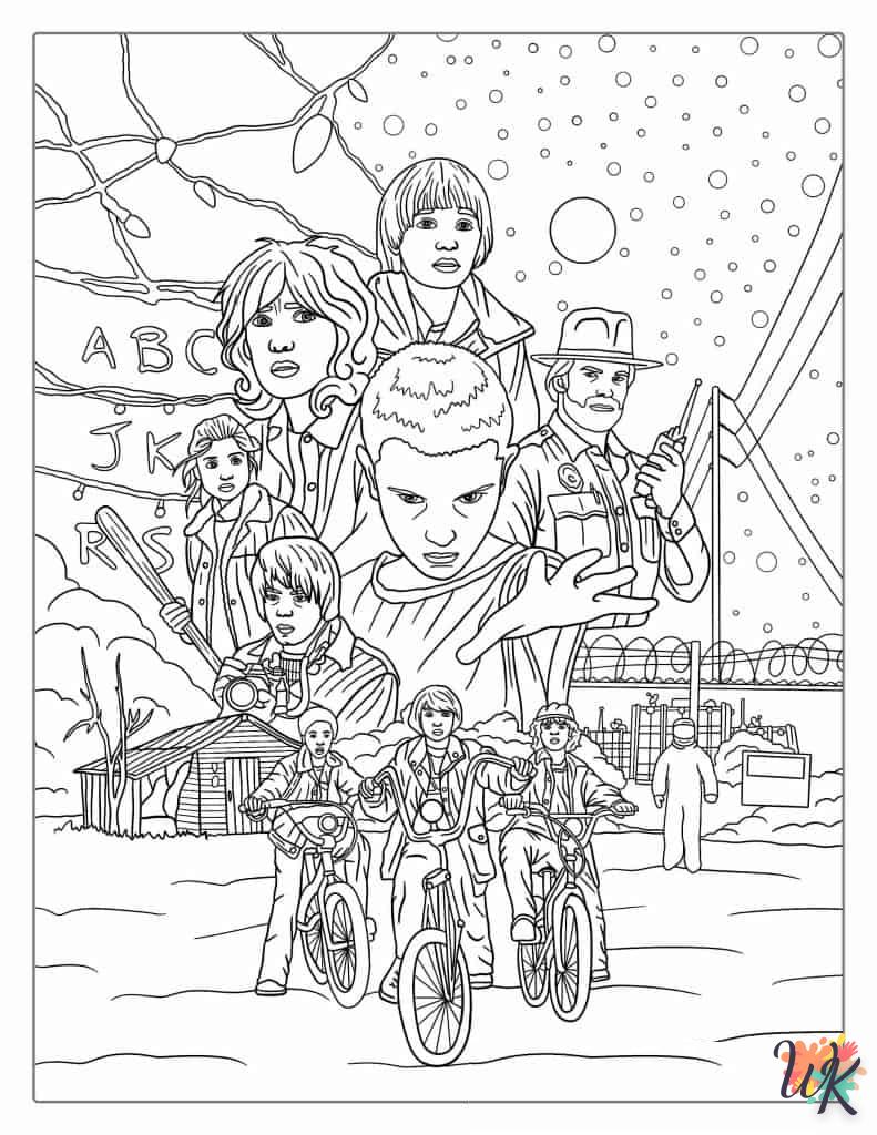 coloriage Stranger Things  en ligne a colorier 1