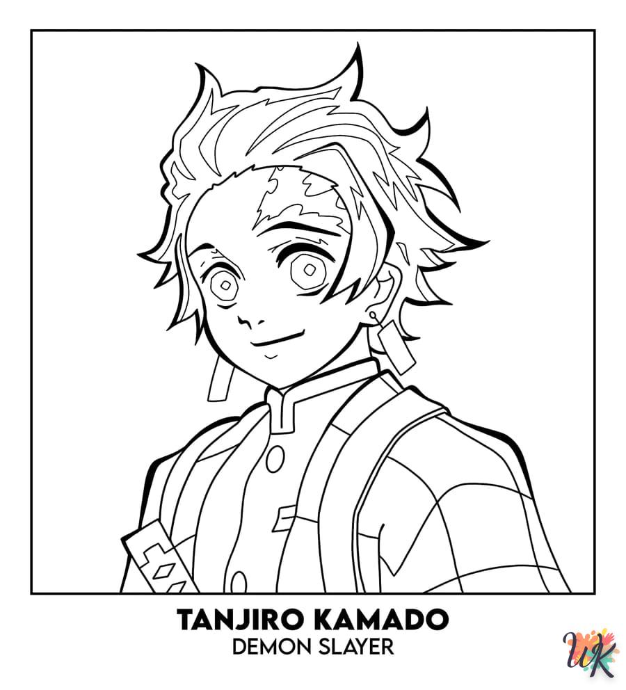 Coloring Tanjiro joins the demon hunting adventure