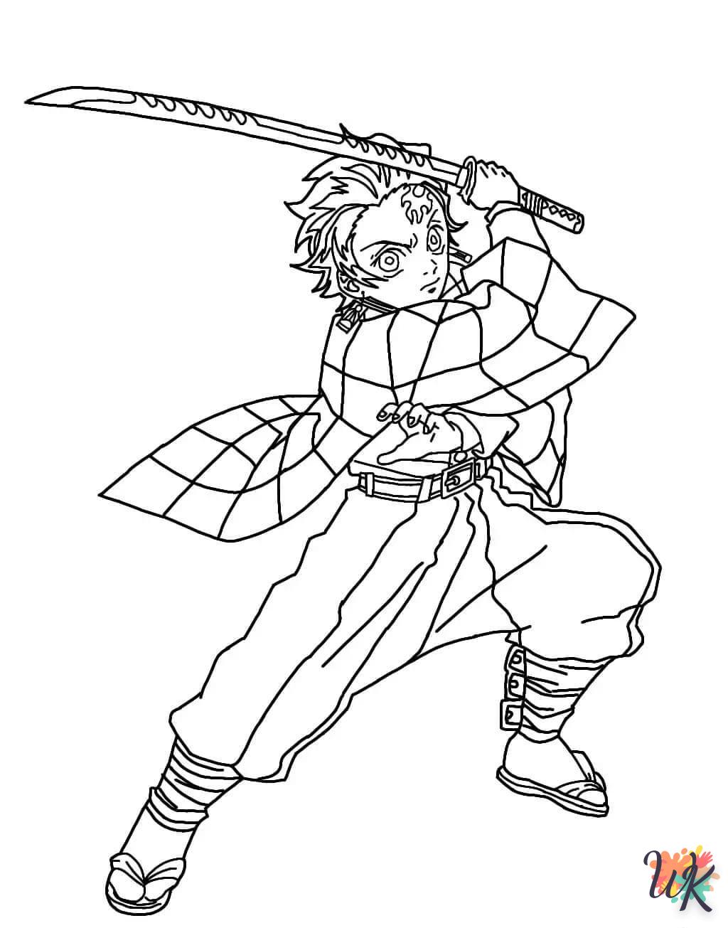 coloriage Tanjiro  en ligne