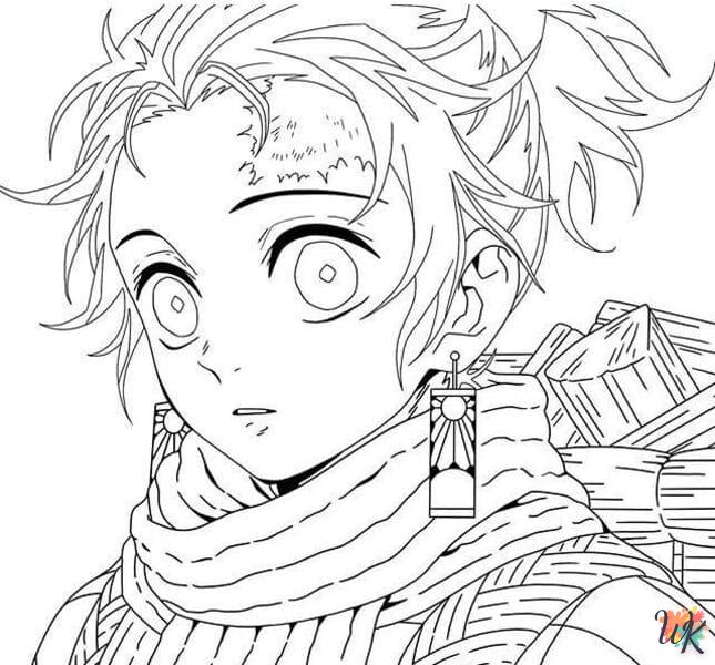 imprimer coloriage Tanjiro  gratuit